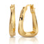 Gold Twist Hoop Earrings