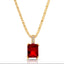 Single Gem Necklace Gold
