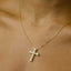Essential Cross Necklace (Moissanite)