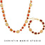 Sunset Orange Solstice Gemstone Bundle (Necklace & Bracelet)