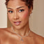 Multicolor Letter Necklace (Bright Silver)