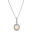 Rounded Square Opal Necklace